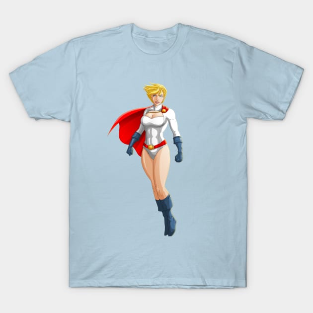 Power Girl T-Shirt by Ihlecreations